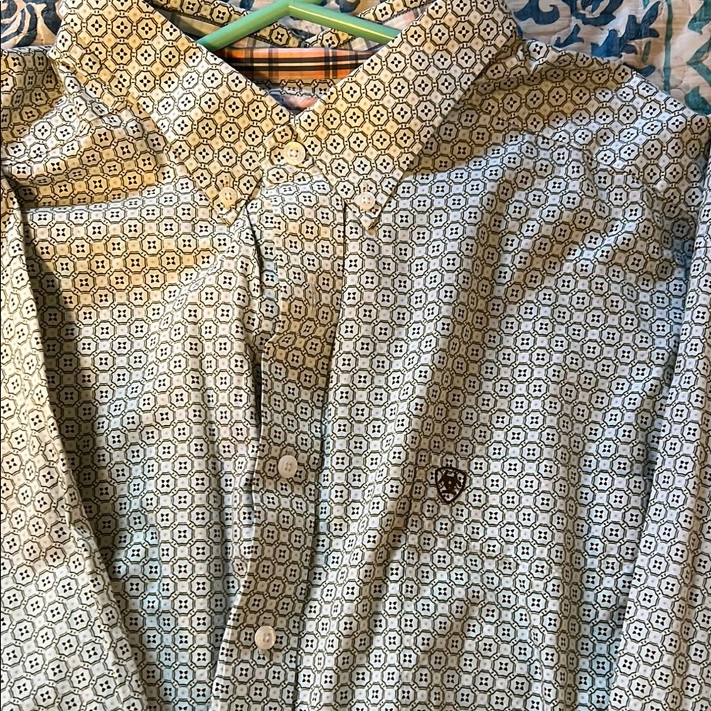 Men's Patterned Shirt - Green